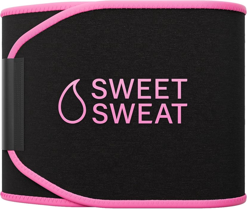 Sports Research Sweet Sweat Waist Trimmer (Core Series) - Premium Sweat Enhancing Fitness Band for Women & Men