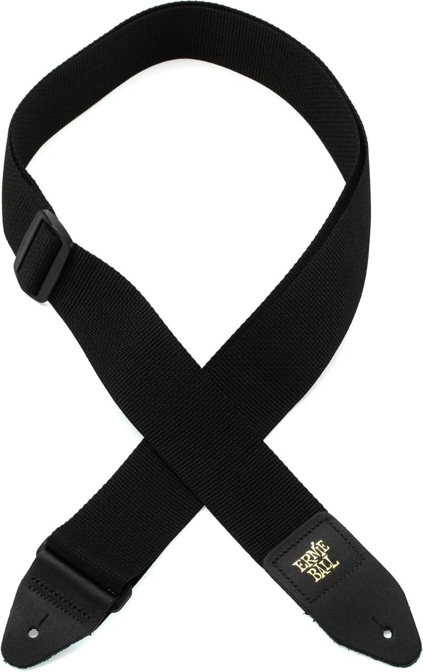 Ernie Ball Polypro Guitar Strap, Black (P04037)