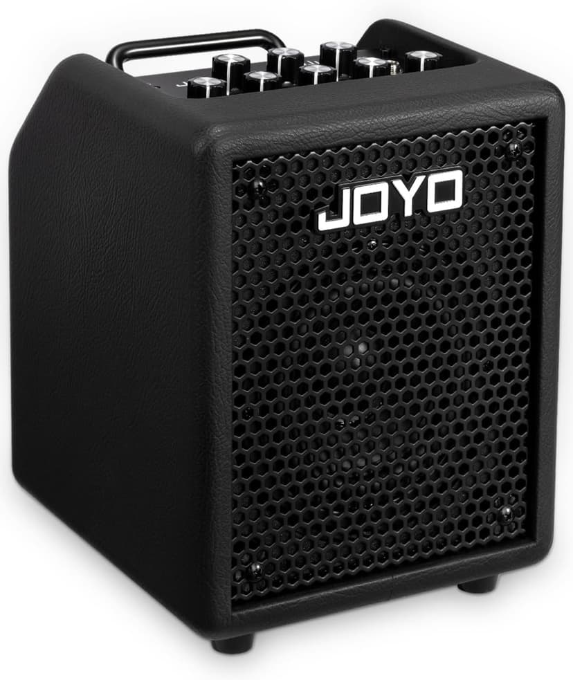 JOYO 30W Bass Amp Portable Combo Amplifier 4" Speaker with Bluetooth 5.1 + OTG Direct Recording | 3-Band EQ + Compressor | Headphone Practice for Bassist Livestream Solo Gigs (Vibe Cube BA-30, Black)