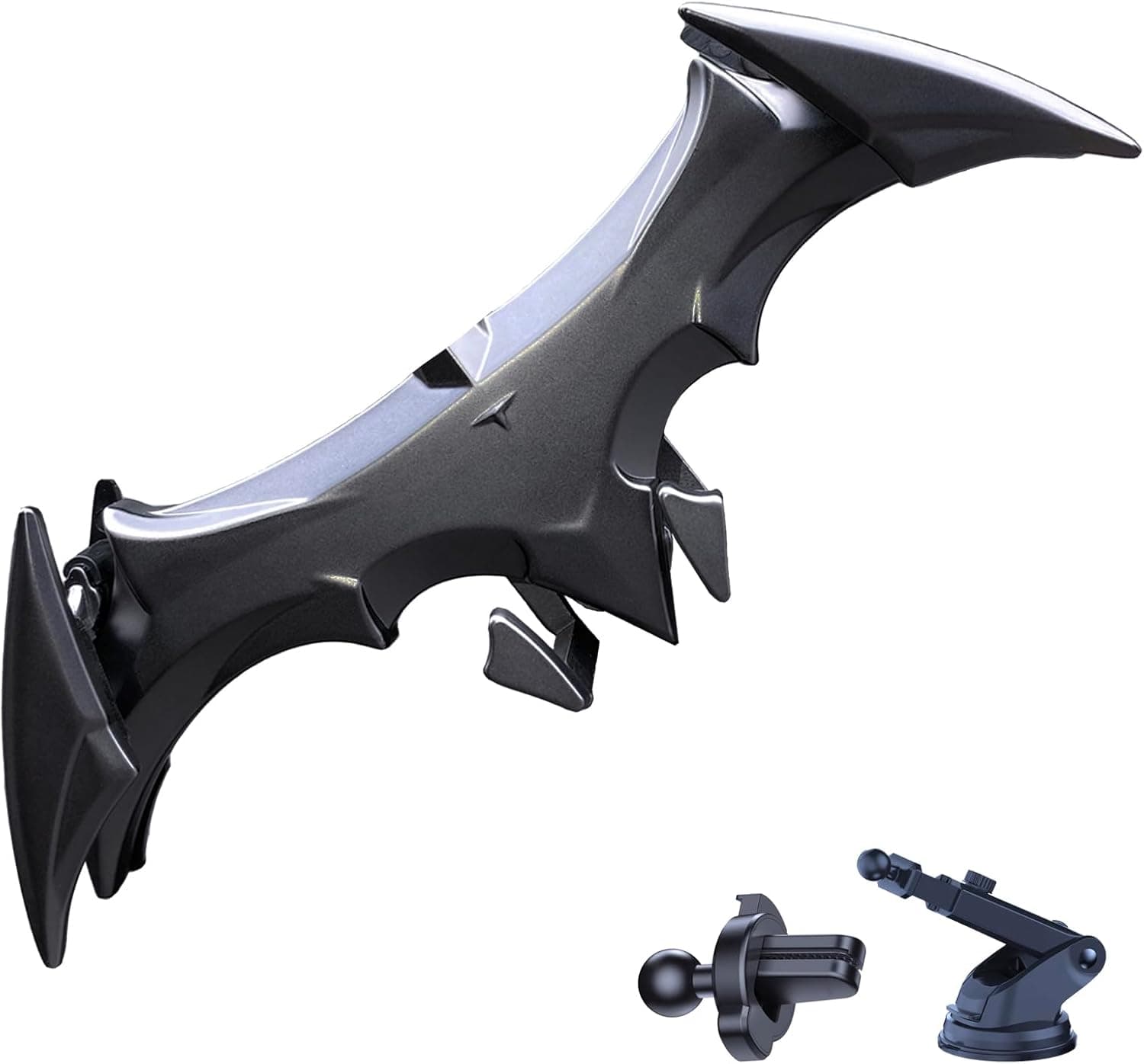 livin Alloy Material Unique Phone Holder Mount for Car Gifts for Men Bat Decorations Collectibles for Room Universal Vent/Dash/Windshield Gravity Automatic Locking Hands Free